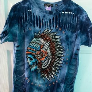 Black Label cut out shirt